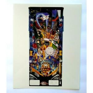 No Good Gofers Pinball Photo Original NOS Promo Playfield View 1997 Vintage